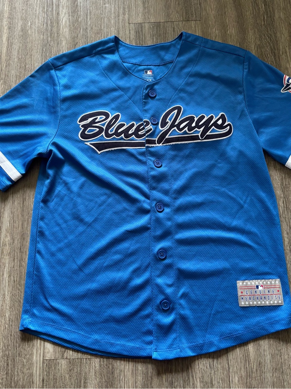 Genuine Merchandise Men's Blue Jays Royal Blue Button-Up Jersey